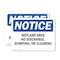 Signmission Wetland Area No Discharge Dumping Or Clearing, 10 in W x Rectangle, Plastic OS-2PACK-NS-P-710-L-19038 - alternate 1